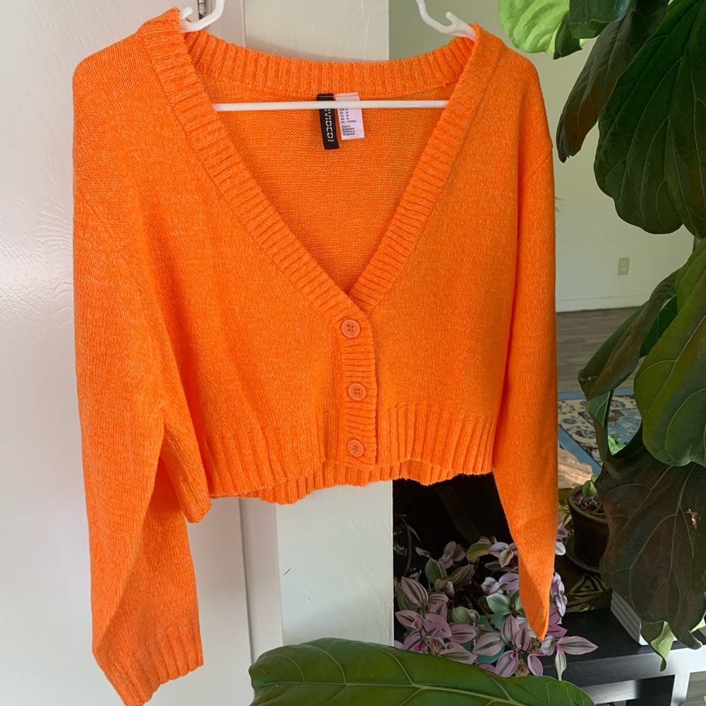 H&M Divided Orange Cardigan